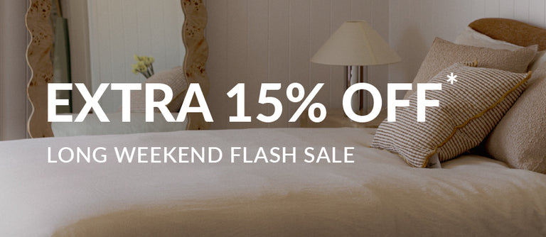 Long Weekend Flash Sale | Extra 15% Off