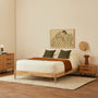 Luna Timber Queen Bed Frame - Oak