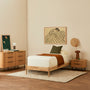 Luna Timber Single Bed Frame - Oak