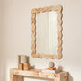 Carmella Burlwood Wall Mirror - 70 x 90cm