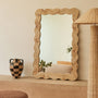 Carmella Burlwood Wall Mirror - 80 x 120cm