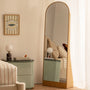 Mecca Arch Standing Floor Mirror - Oak
