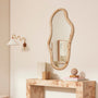 Sorrento Organic Wall Mirror - Burlwood / 120 x 70cm