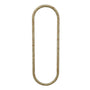 Sorrento Oval Wall Mirror - Burlwood / 45 x 135cm