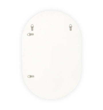 Bjorn Oval Mirror (Bright White)
