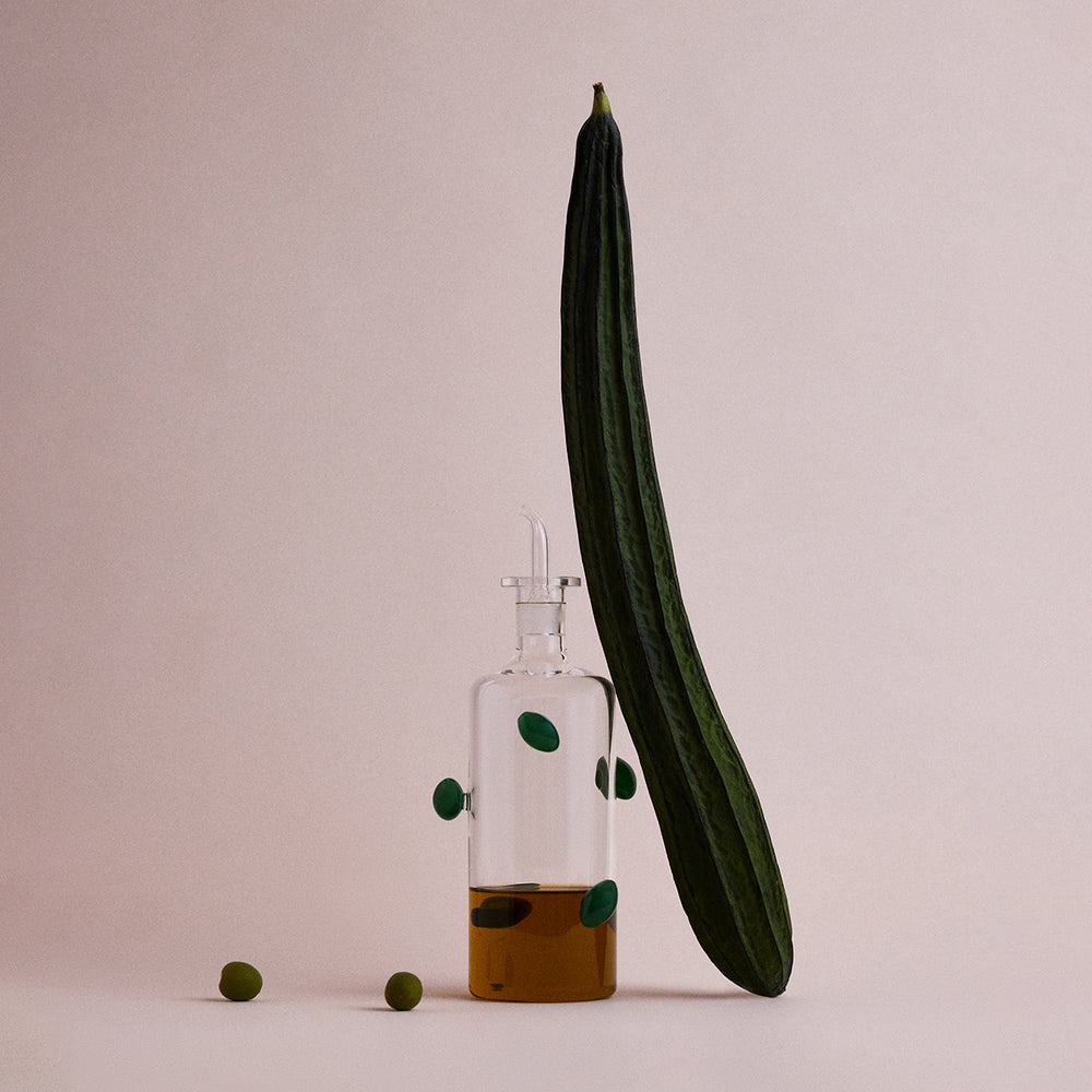 The Olive Bottle (Clear/Opaque Olive)