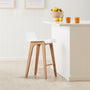 Marina Timber Bar Stool - Ash / White
