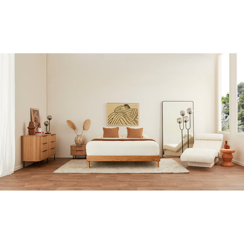 Marlo King Bed Frame (Oak)