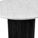 Noir Oval Dining Table (Black Oak, Marble, 220cm)