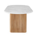 Noir Oval Dining Table (Oak, Marble, 220cm)