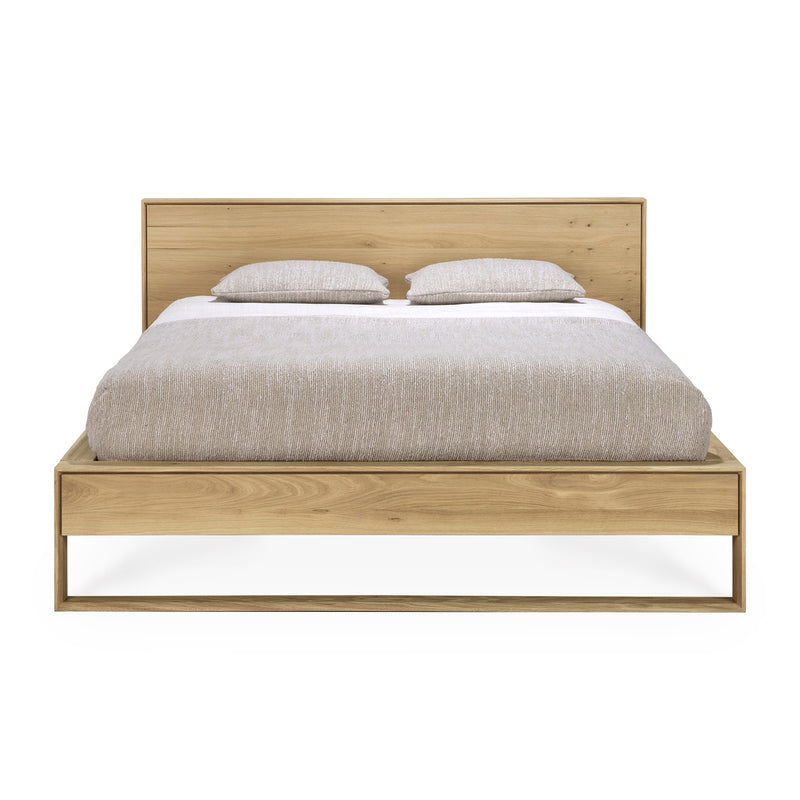 Nordic II Queen Bed Frame (Oak)