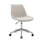 Levi Fabric Office Chair - Grey / Chrome
