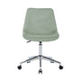 Levi Velvet Office Chair - Sage / Chrome