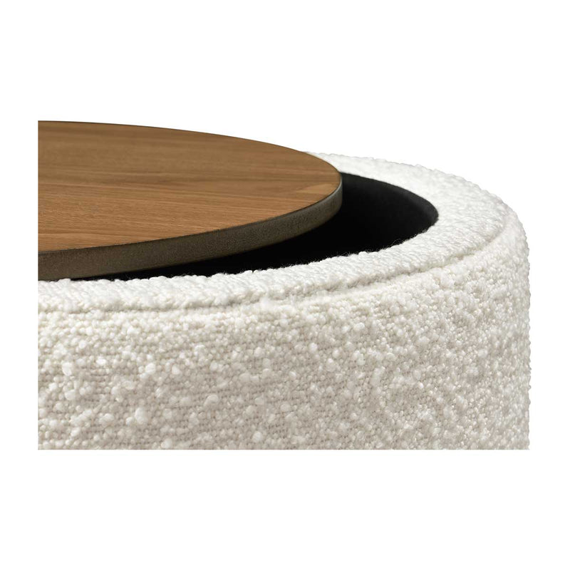 Mabel Boucle Storage Ottoman