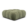 Bowie Textured Velvet Ottoman - Olive
