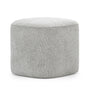 Aspen Square Ottoman - Hail Grey