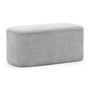 Ayla Fabric Rectangle Ottoman - Hail Grey