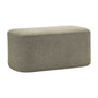 Ayla Fabric Rectangle Ottoman - Light Moss