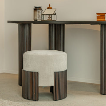 Rice / Mahogany Dark Brown