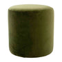 Juliette Velvet Ottoman (40cm) - Olive