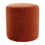 Juliette Velvet Ottoman (40cm) - Rust