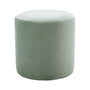 Juliette Velvet Ottoman (40cm) - Sage