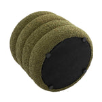 Mecca Fur Round Storage Ottoman