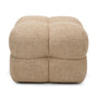 Stella Fabric Ottoman - Camel Textured Weave