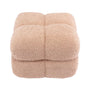 Stella Fur Ottoman - Nude