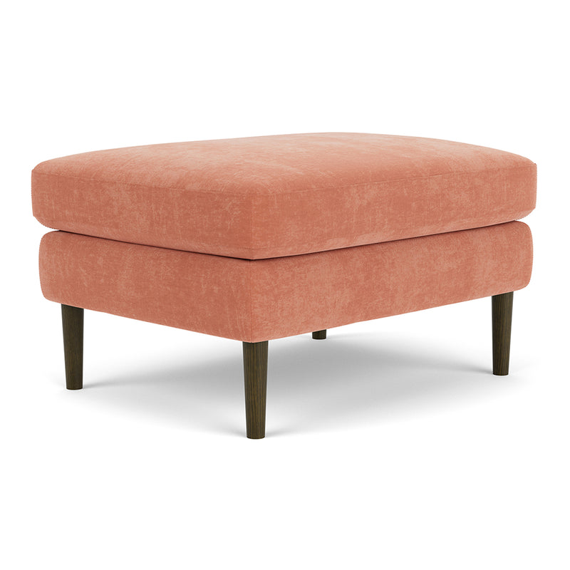 Danny Dusty Rose Textured Weave / Dark Walnut