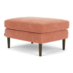 Danny Dusty Rose Textured Weave / Dark Walnut