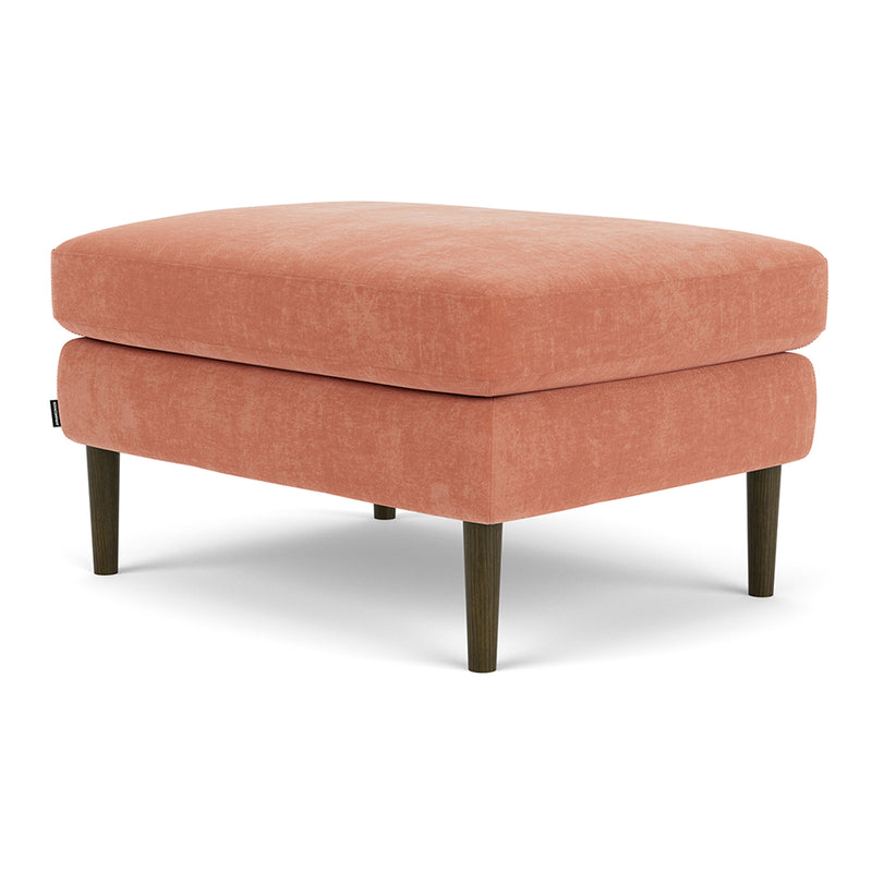 Danny Dusty Rose Textured Weave / Dark Walnut