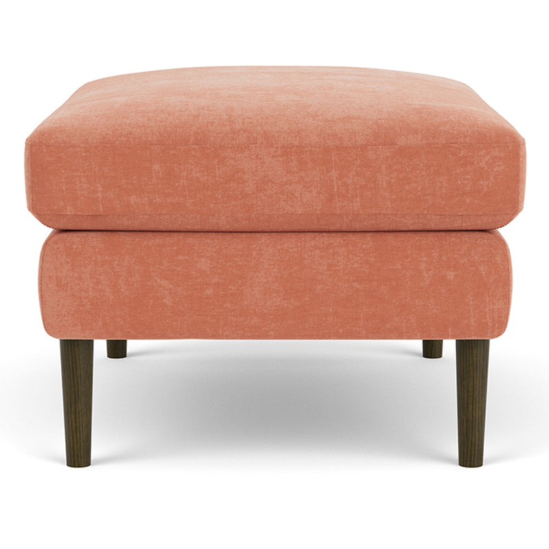 Danny Dusty Rose Textured Weave / Dark Walnut