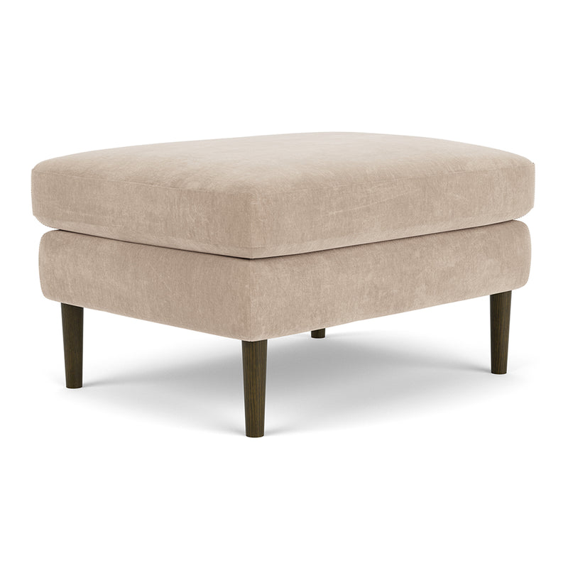 Danny Cream Textured Weave / Dark Walnut