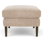 Danny Cream Textured Weave / Dark Walnut