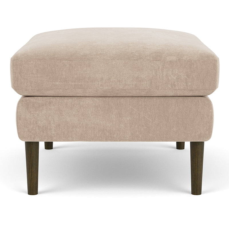 Danny Cream Textured Weave / Dark Walnut