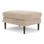 Danny Cream Textured Weave / Dark Walnut