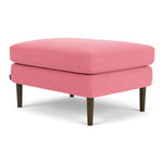 Firenze Bubblegum Fabric / Dark Walnut