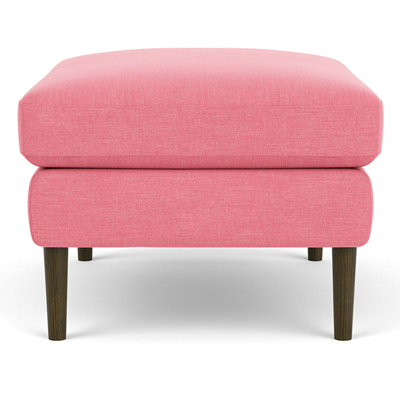 Firenze Bubblegum Fabric / Dark Walnut