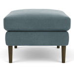 Forest Dust Blue Fabric / Dark Walnut