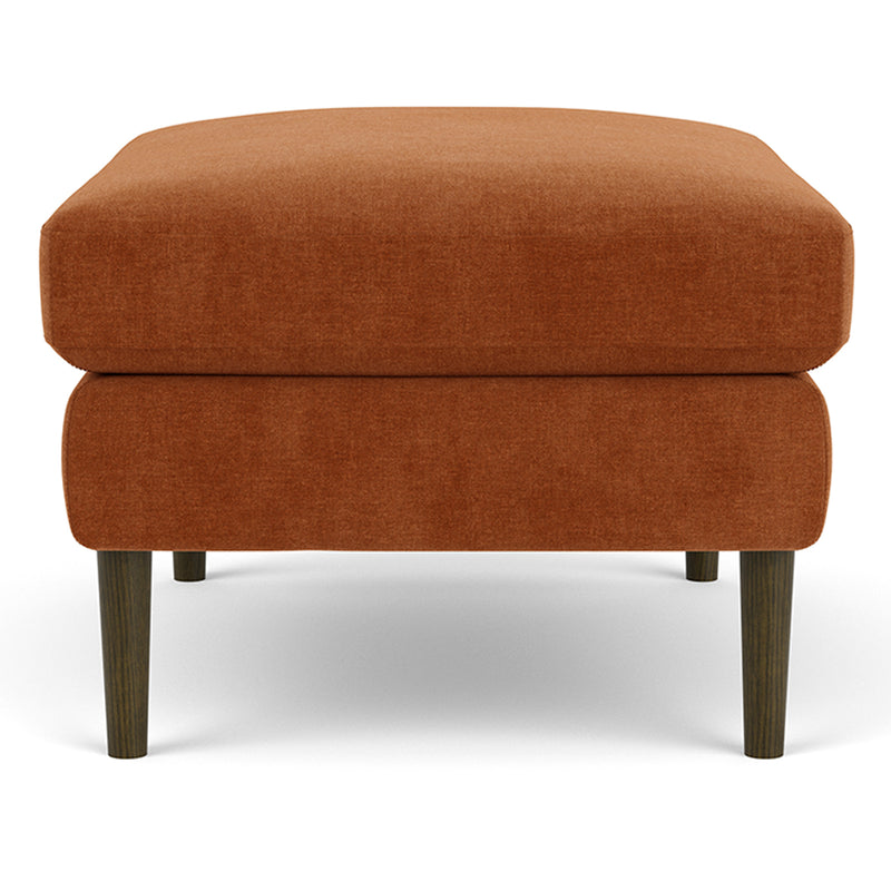 Moss Rust Fabric / Dark Walnut