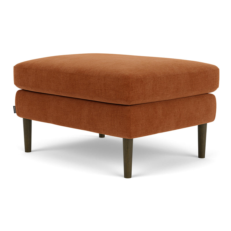 Moss Rust Fabric / Dark Walnut