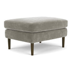 Planet Grey Green Fabric / Dark Walnut