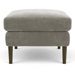 Planet Grey Green Fabric / Dark Walnut