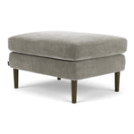 Planet Grey Green Fabric / Dark Walnut