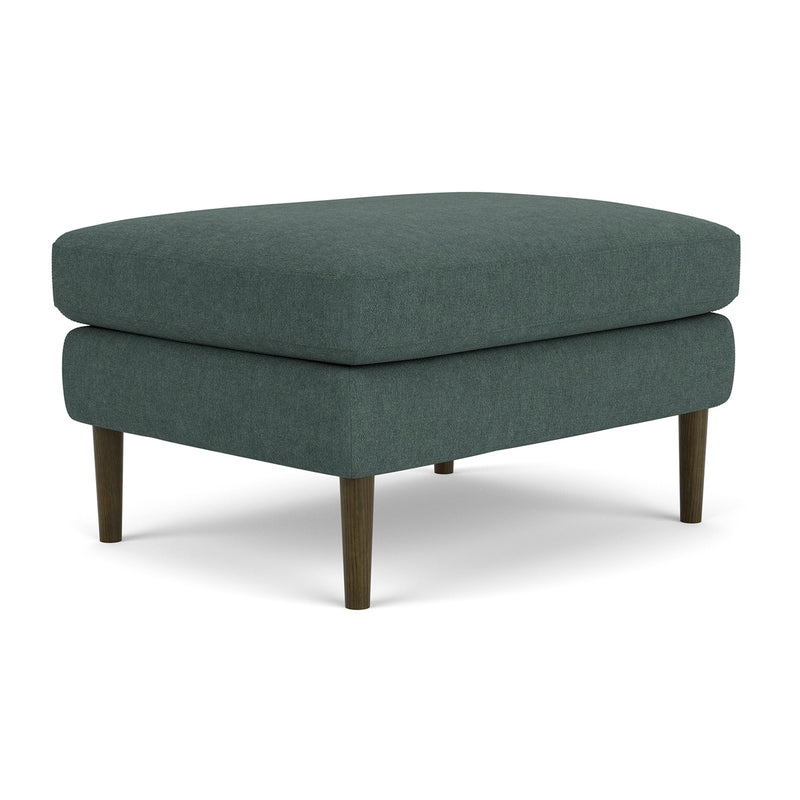 Form Blue Grey Fabric / Dark Walnut