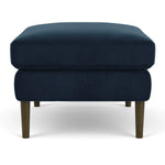 Lux Navy Velvet / Dark Walnut