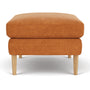 Astha Ottoman - Danny Amber Textured Weave / Oak