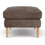 Astha Ottoman - Aulla Cacao Textured Weave / Oak