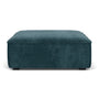 Daphne Extra Large Footrest - Danny Dust Blue Textured Weave